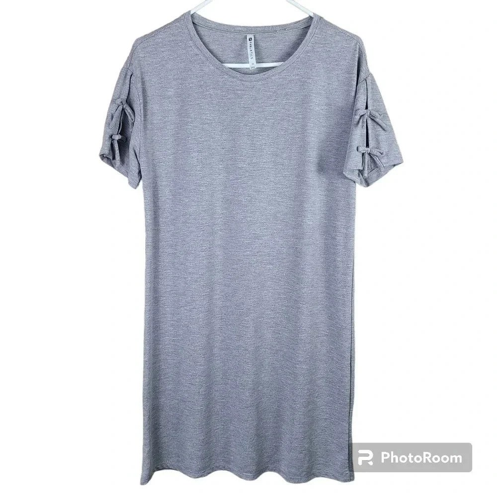 FABLETICS grey short sleeve t shirt dress